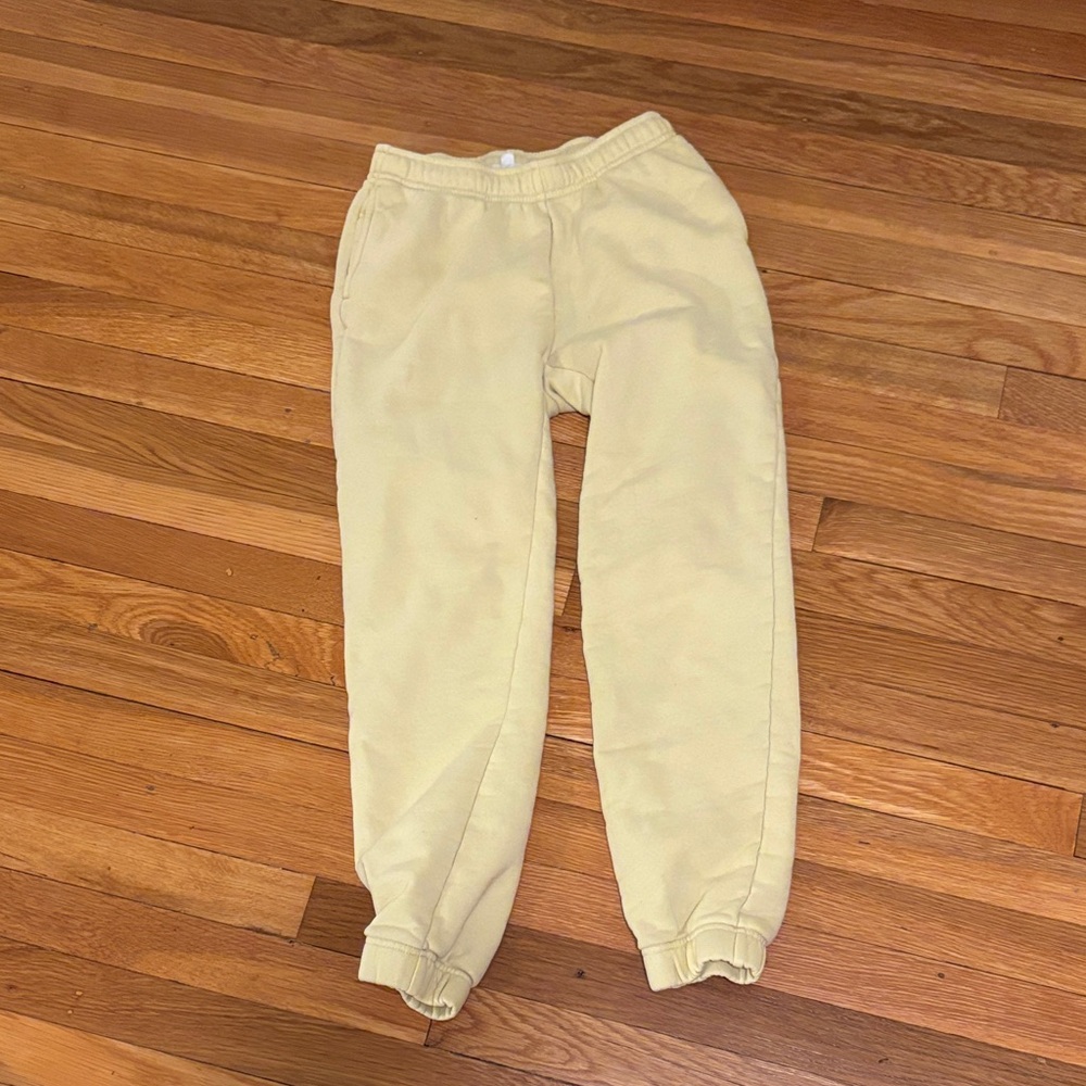 Wesley yellow terry jogger